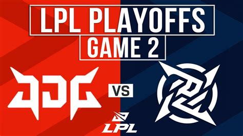 JDG Vs NIP Highlights Game 2 LPL 2024 Spring Playoffs LB R2 JD