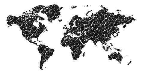 World map isolated on png transparent background 16460494 PNG