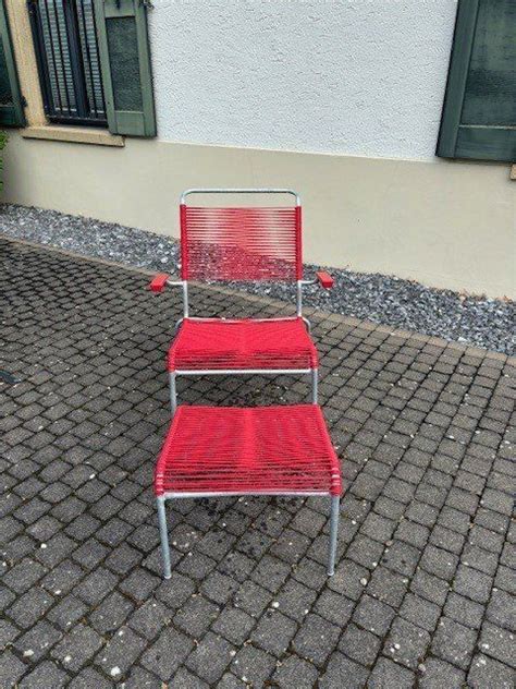 Spaghetti Lounger Säntis hoch mit Hocker Kaufen auf Ricardo