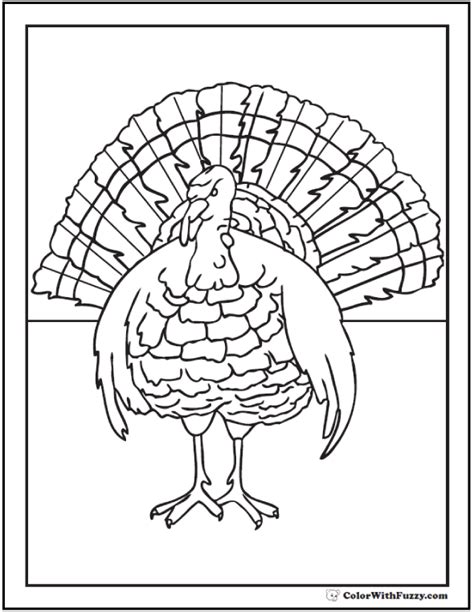 10 Fat Turkeys Coloring Pages