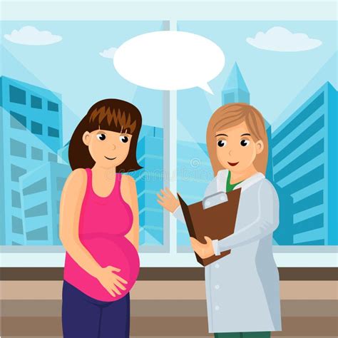 Prenatal Healthcare Advices Flat Vector Poster Stock Vector