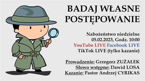 Nabożeństwo niedzielne LIVE 05 02 2023 YouTube