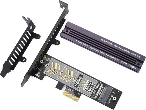 Eluteng Nvme Pcie Adapter With Aluminum Heatsink M Ssd Pcie To Nvme