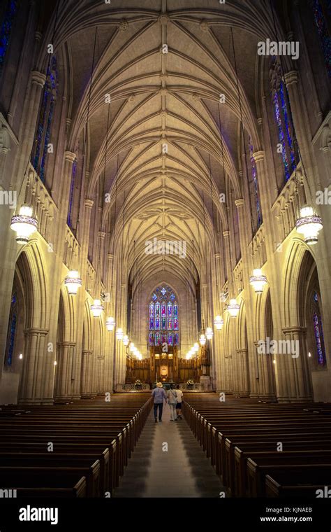 Duke University Chapel - Interior Stock Photo - Alamy