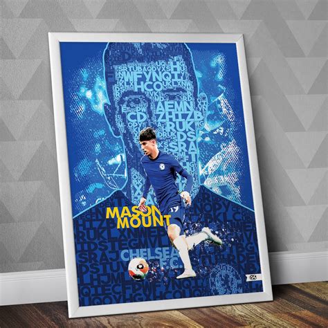 Mason Mount Poster / Mason Mount Print / Chelsea FC / Blues | Etsy