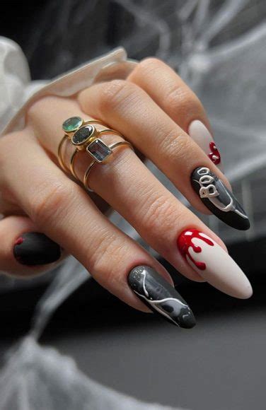 Spooktacular Halloween Nail Designs Boo Blood Drips