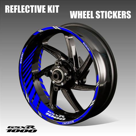 Gsx R Wheel Decals Motorcycle Suzuki Rim Stickers Gsxr Rim Tape