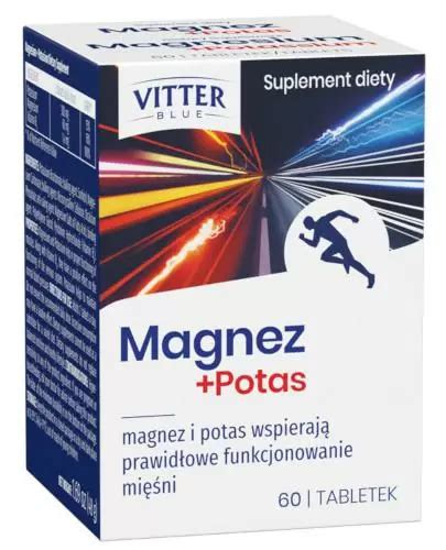 Vitter Blue Magnez Potas 60 Tabletek Cena Opinie DrogeriaWapteka Pl