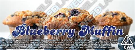 BLUEBERRY MUFFIN California WeedLabels