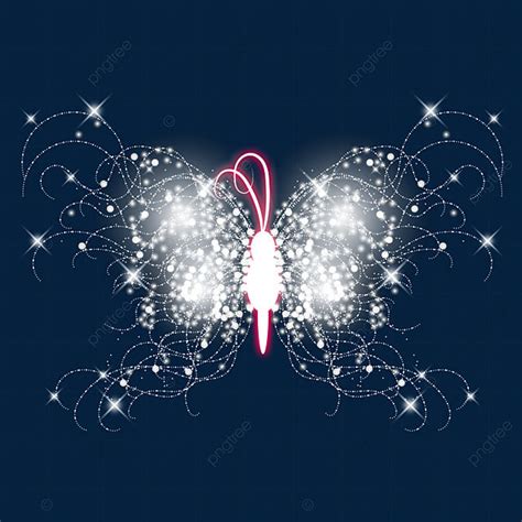 Light Effects White Vector Hd Images White Light Dot Butterfly Light