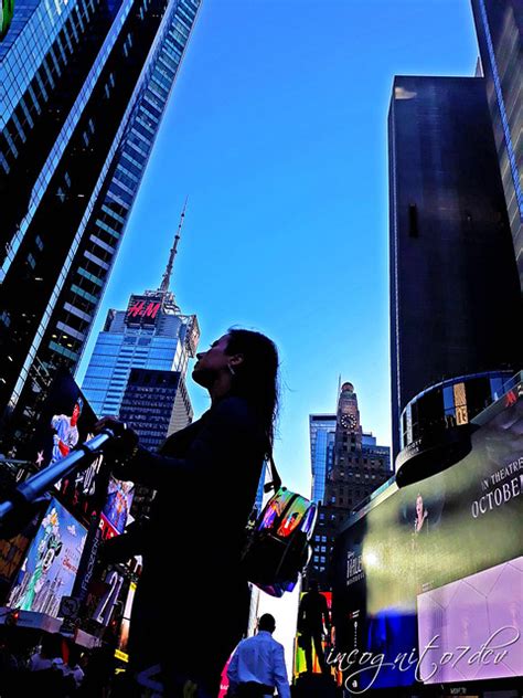 Me In Times Square Midtown Manhattan New York City NY P00805 20191015