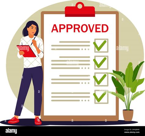 Approval Concept Rating And Reviews Meeting Requirements Vector