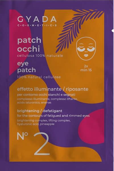 Patch Occhi N2 Illuminante Riposante Gyada Cosmetics AltroStile