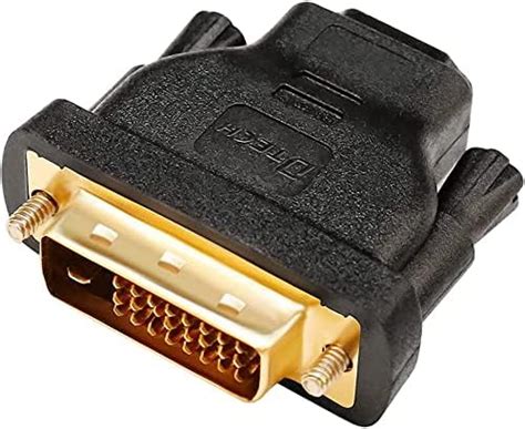 Dtech Dvi Stecker Auf Polige Hdmi Buchse Adapter Bidirektionaler Dvi