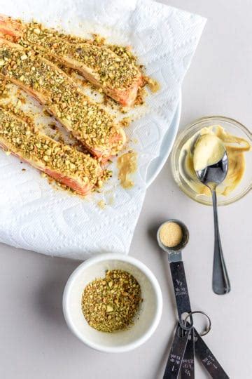 Air Fryer Pistachio Crusted Salmon Bits And Bites