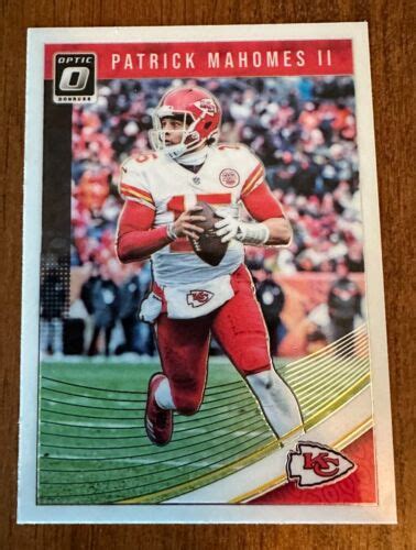 2018 Panini Donruss Optic Base Patrick Mahomes II Kansas City Chiefs