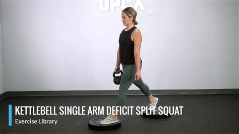 Kettlebell Single Arm Deficit Split Squat OPEX Exercise Library YouTube