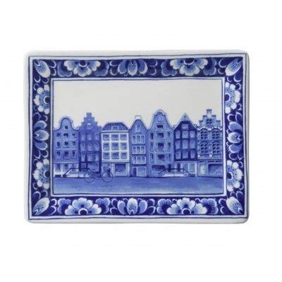 Original Delft Blue Gifts Applique Canal House Rectangle