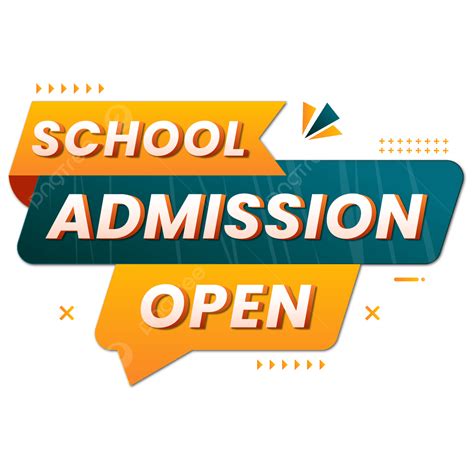 School Admission Open Banner Abstract Shape Vector Colorful Admission