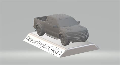 Free Stl File Ford Raptor F D Model Car Custom D Printing Stl File