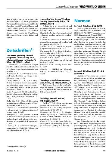 Entwurf Richtlinie DVS 2210 1 Beiblatt 2 Ausgabe 12 2002