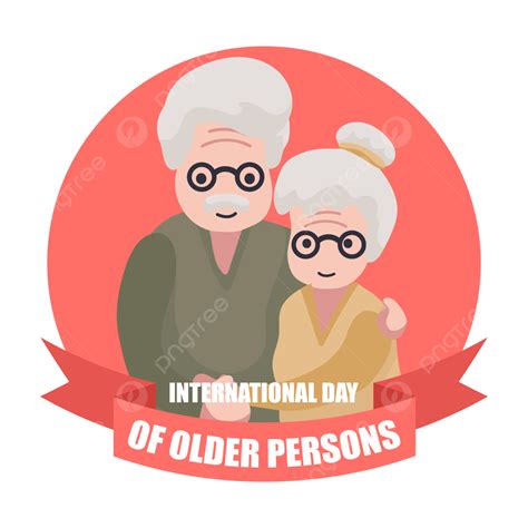 Hermosa Pareja Con Gafas Para El Día Internacional De Personas Mayores