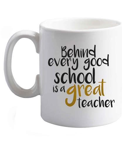 Behind Every Good School Is A Great Teacher Ceramic Mug Flox Creative School Fun Mugs