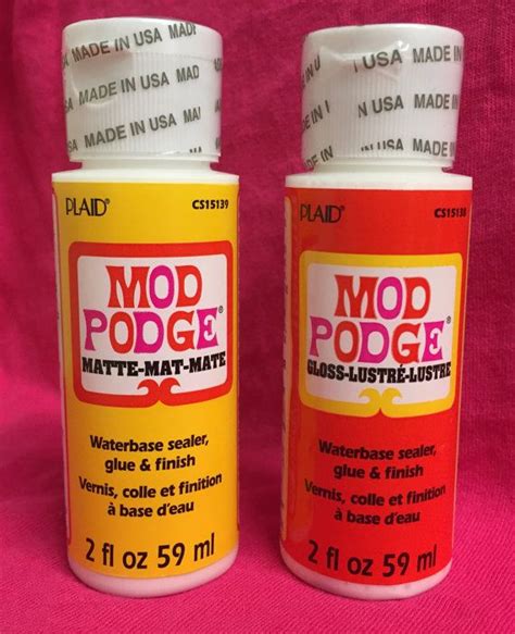 Mod Podge Matte Or Gloss Finish Waterbase Sealer Glue And Etsy Mod