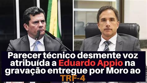 Parecer técnico desmente voz atribuída a Eduardo Appio na gravação