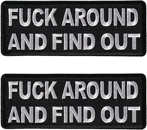 Amazon Pack Fuck Around And Find Out Patches Iron On Or Sew On