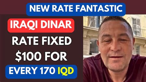 Iraqi DinarIQD New Fixed Rate 100 For Every 170 IQD Today 2023Iraqi