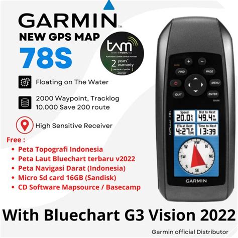 Jual Garmin Gps Map S Include Peta Laut Bluechart Pacific Garansi