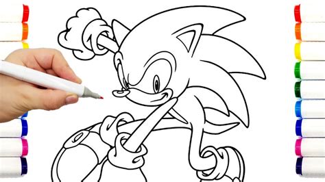 Sonic Team Coloring Pages Sonic The Hedgehog Teils Shadow Amy Rose Knuckles Draw Compilation