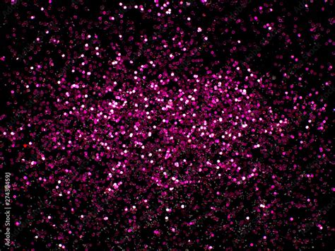 Pink glitter sparkle on black background with place for your text Stock ...