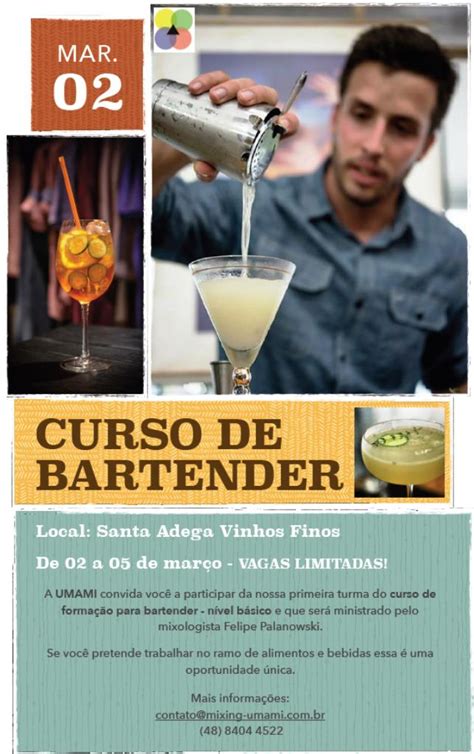 Miss O Sommelier Curso De Bartender N Vel I