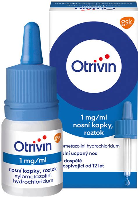 Otrivin 1mg/ml nosní kapky při léčbě ucpaného nosu 10 ml od 129 Kč ...