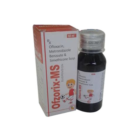 Ofloxacin Metronidazole Benzoate And Simethicone Suspension Packaging