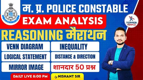 MP Police Constable Exam 2023 Analysis Topper Temple Constable