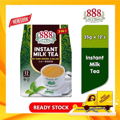 888 3 In 1 Instant Milk Tea Teh Tarik 35g X 12 Sachets Shopee