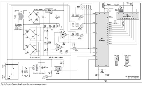 Circuit Diagram Of Water Level Indicator Using 8051 Circuit Diagram