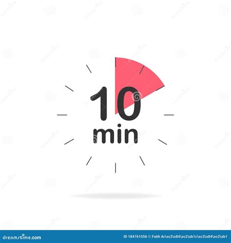 Minutes Timer Stopwatch Symbol Flat Style Editable Isolated 57 OFF