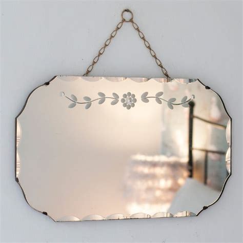 This Pretty Vintage Detailed Chained Frameless Mirror From The Other