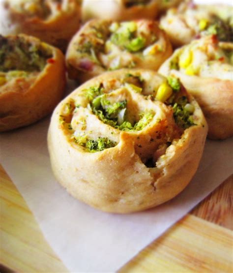 Savory Veggie Bread Rolls