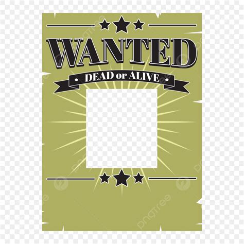 Western Wanted Poster Vector PNG Images Wanted Poster Frame Wanted