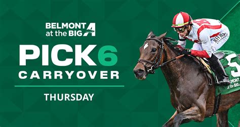 Monday’s $44K Pick 6 carryover moves to Opening Day of the Belmont ...