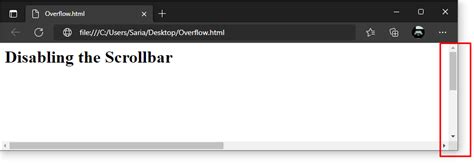 How To Disable Scroll Bar In CSS