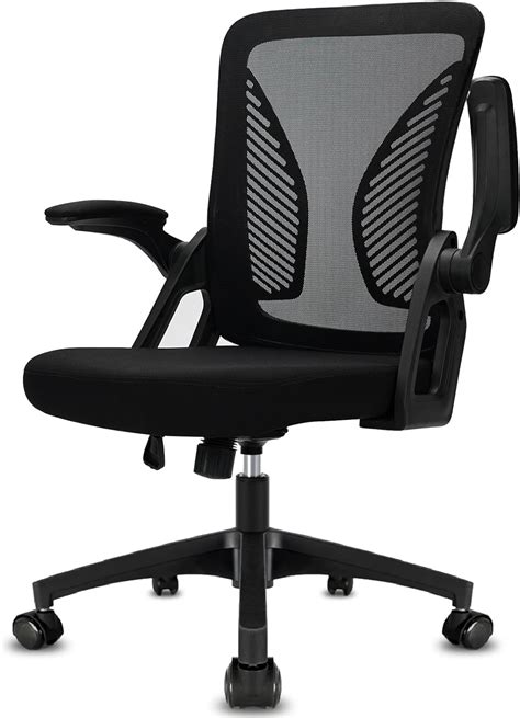 Durrafy Office Chair Ergonomic Desk Chair With 90 Flip Up Armrest