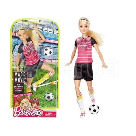 Boneca Barbie articulada Jogadora De Futebol Mattel Frete grátis