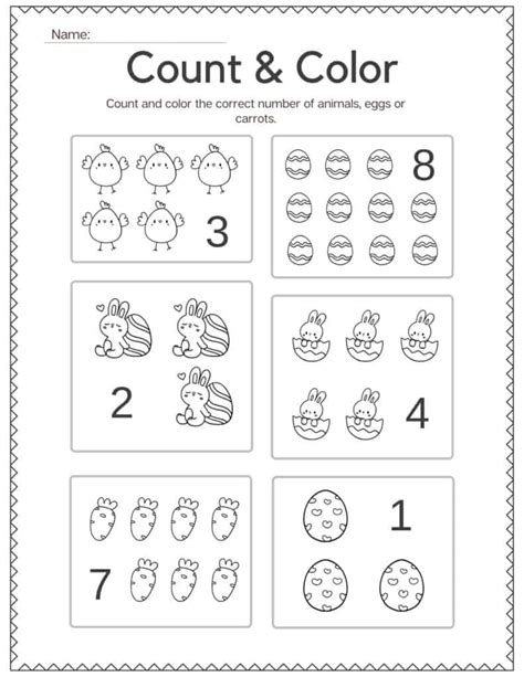 Easter Math Activities For Kindergarten