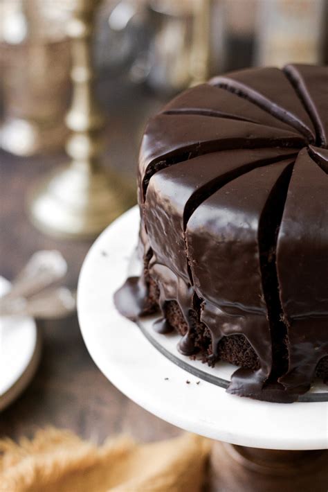 High Altitude Chocolate Fudge Cake With Ganache Icing Curly Girl Kitchen